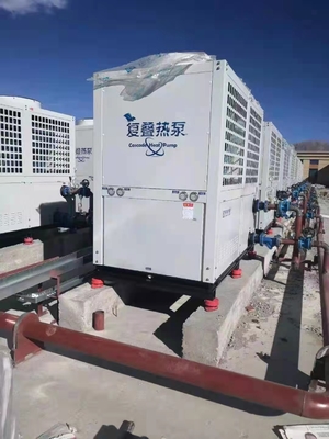 R410A R134a रेफ्रिजरेंट के लिए कैस्केड हाई COP हीट पंप यूनिट 150Kw
