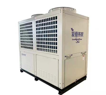 R410A R134a रेफ्रिजरेंट के लिए कैस्केड हाई COP हीट पंप यूनिट 150Kw