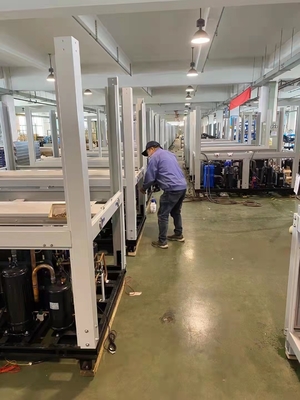 बूचड़खाने के लिए 52Kw R410A कम तापमान चर आवृत्ति कैस्केड हीट पंप