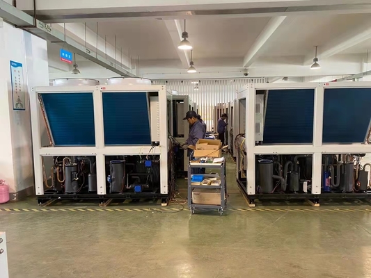 बूचड़खाने के लिए 52Kw R410A कम तापमान चर आवृत्ति कैस्केड हीट पंप