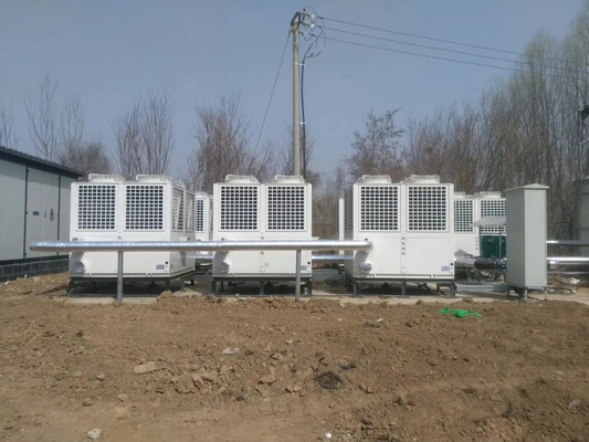 कैस्केड एयर सोर्स हीट पंप 25Kw R410A रेफ्रिजरेंट 90 डिग्री गर्म पानी