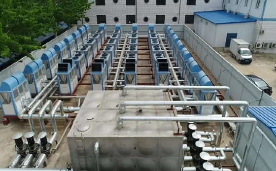 खनन कंपनियों के लिए गर्म पानी R134a R410A कैस्केड हीट पंप 150Kw